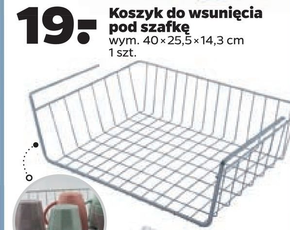 Koszyk pod szafkę 40 x 25.5 x 14.3 cm promocja