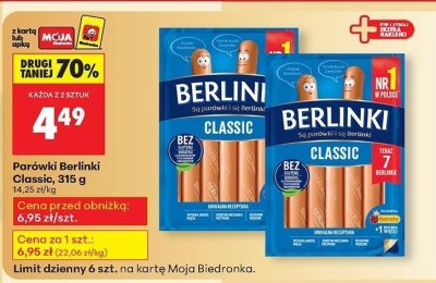 Par贸wki classic Morliny berlinki mini promocja w Biedronka