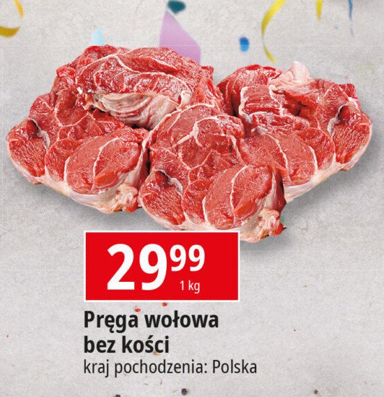 Pręga wołowa bez kości promocja