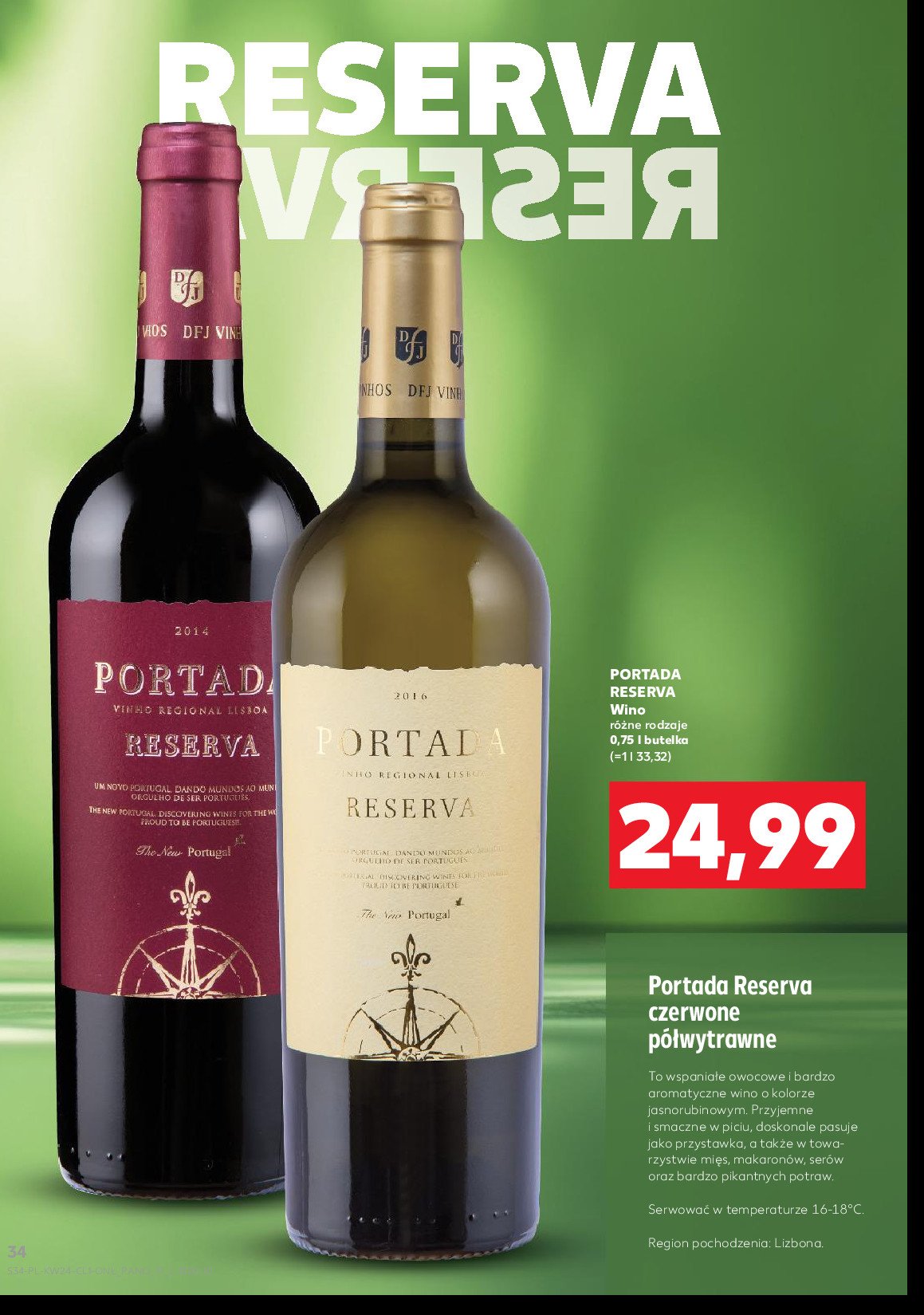 Wino Portada reserva promocja w Kaufland