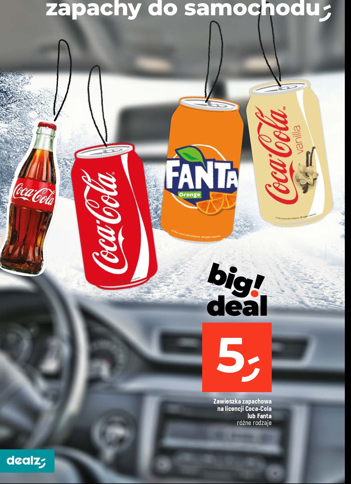 Zawieszka coca-cola promocja
