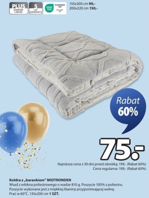 Kołdra z barankiem MIDTRONDEN Jysk promocja w Jysk