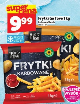 Frytki Go Tove karbowane/proste 1 kg promocja w TOPAZ