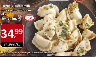 Pierogi z pieczonym żeberkiem i miodem 1kg Sekret Smaku promocja w Market Point