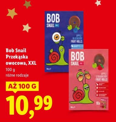 Przekąska owocowa Bob Snail Przekąska owocowa, XXL promocja w Lidl