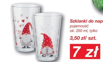 Szklanki do napojów pojemność ok. 250 ml promocja w KiK