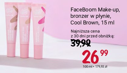 Bronzer w płynie cool brown Face boom promocja