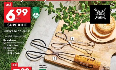 Szczypce do grilla długie Czas na grill promocja