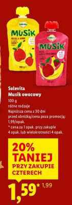 Musli owocowy Solevita, 100 g, różne rodzaje promocja w Lidl