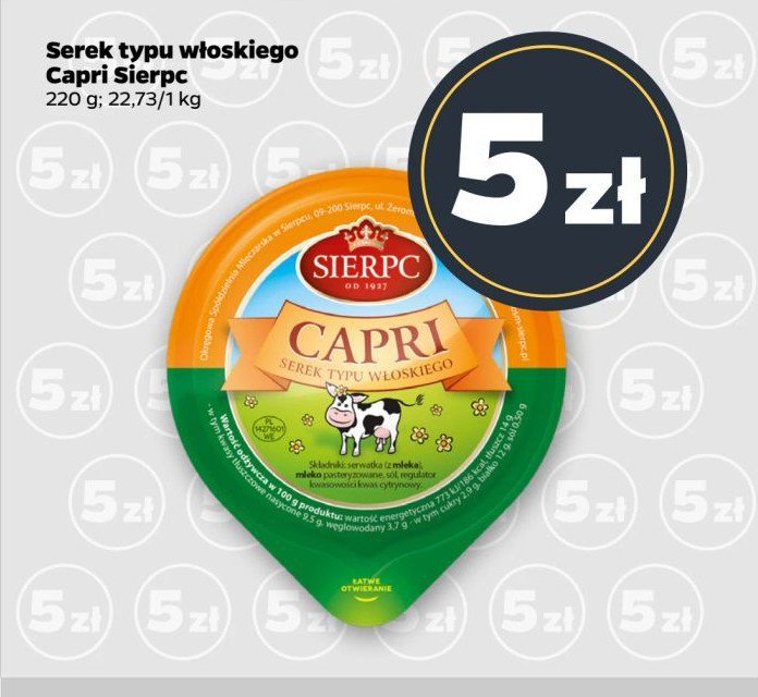 Serek typu włoskiego capri Sierpc promocja