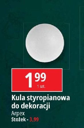 Kula styropianowa do dekoracji Arpex promocja