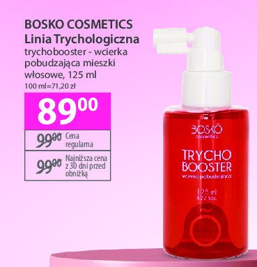 Wcierka pobudzająca mieszki włosowe Bosko cosmetics promocja