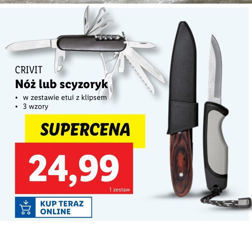 Scyzoryk Crivit promocja w Lidl