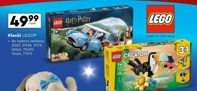 Klocki LEGO do wyboru zestawy: 21267, 31058, 31173, 42642, 75400, 76424, 77070 promocja w Biedronka