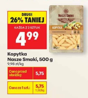 Kopytka 500 g promocja w Biedronka