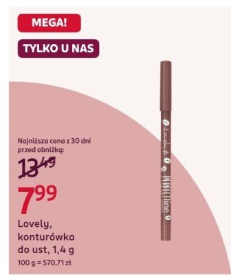 Konturówka do ust Lovely promocja w Rossmann