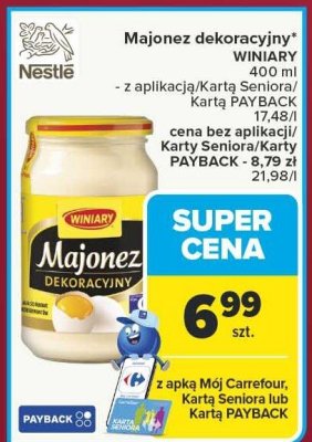 Majonez dekoracyjny WINIARY promocja w Carrefour