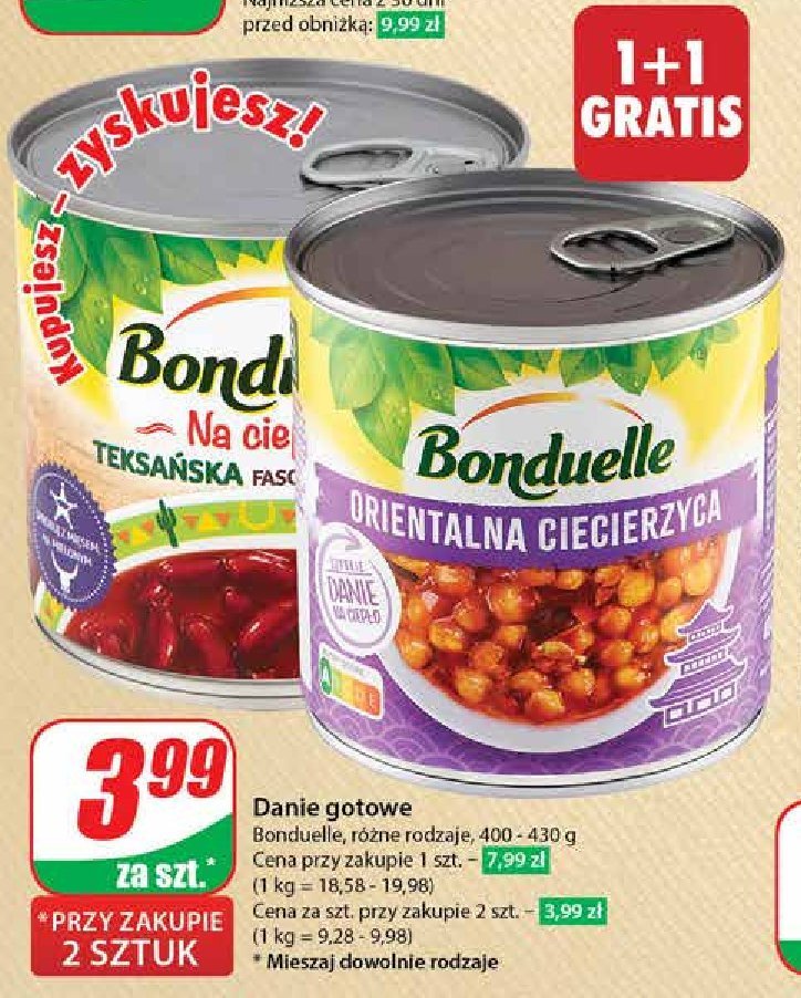 Orientalna ciecierzyca Bonduelle promocja