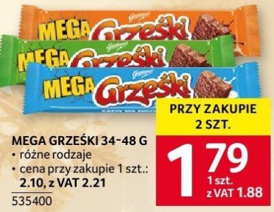 Cukierki Mega Grzeski 3x48 G promocja w Selgros