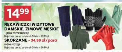 Rękawiczki wizytowe damskie zimowe męskie 1 para różne rodzaje promocja w Stokrotka