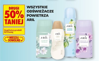 Wszystkie odświeżacze powietrza Aril drugi -50% promocja w Biedronka