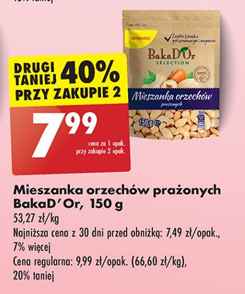 Mieszanka orzechów prażonych Bakad'or promocja