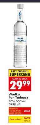Wódka 0,5 l Pan Tadeusz promocja w Biedronka