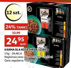 Karma dla kota smaki drobiowe w galaretce Sheba delicacy in jelly promocja