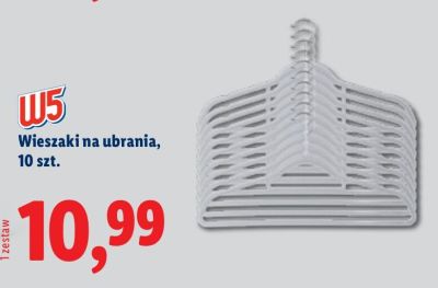 Wieszaki na ubrania 10 szt. promocja w Lidl
