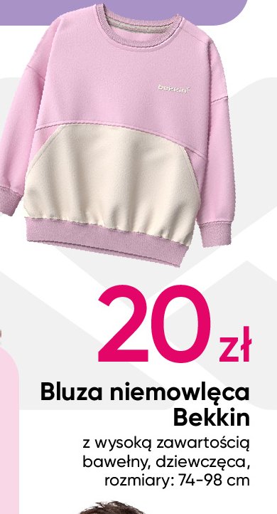 Bluza niemowlęca 74-98 cm Bekkin promocja w Pepco