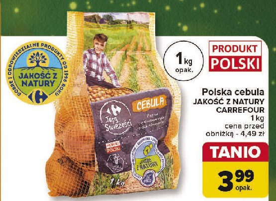 Cebula Carrefour targ świeżości promocja