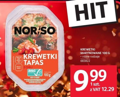 Krewetki marynowane tapas 100 g promocja w Selgros