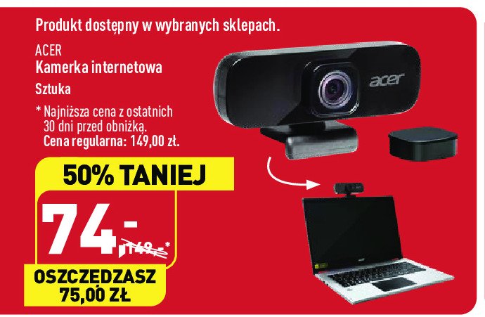 Kamera internetowa Acer promocja