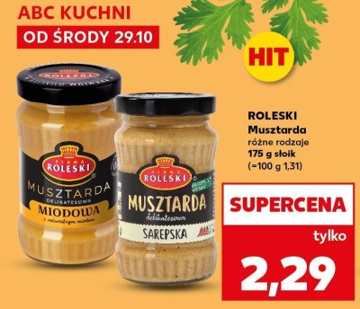 Musztarda różne rodzaje ROLESKI promocja w Kaufland