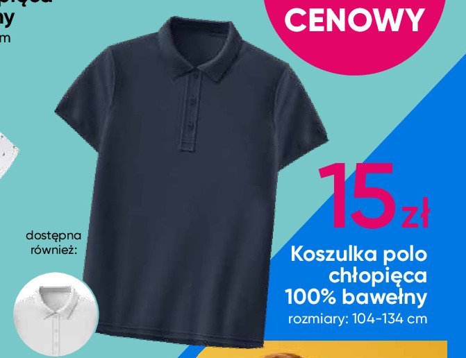 Koszulka polo chłopięca 104-134 cm promocja