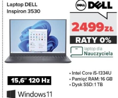 Laptop Inspiron 3530 promocja w NEONET
