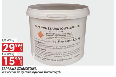Zaprawa ZAPRAWA SZAMOTOWA w wiadrku, do łączenia wyrobów szamotowych promocja w Merkury Market