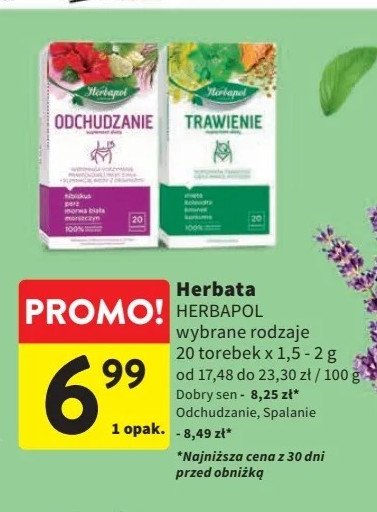 Herbata odchudzanie Herbapol promocja