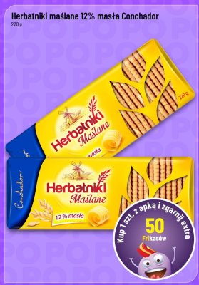Herbatniki maślane 12% masła Conchador promocja w POLOmarket