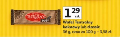 Wafelek duży kakaowy lub classic Kopernik promocja w Auchan
