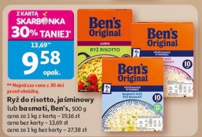 Ryż do risotto, jaśminowy lub basmati Ben's Original promocja w Auchan