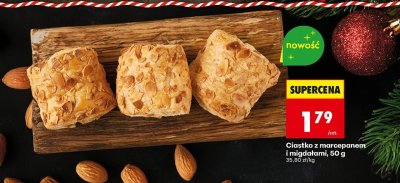 Ciastko z marcepanem i migdałami, 50 g promocja w Biedronka