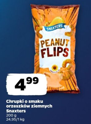 Chrupki o smaku orzeszków ziemnych Snaxters promocja w Netto