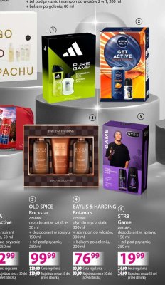 Zestaw kosmetyków ADIDAS Pure Game woda po goleniu 100ml + żel pod prysznic 250ml promocja w Hebe