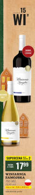Wino Winiarnia Zamojska gruszka promocja w Biedronka