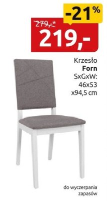 Krzesło Forn promocja w Black Red White