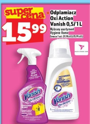 Odplamiacz Oxi Action Vanish 0,5/1L promocja w TOPAZ