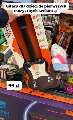 Gitara dla dzieci promocja w Biedronka