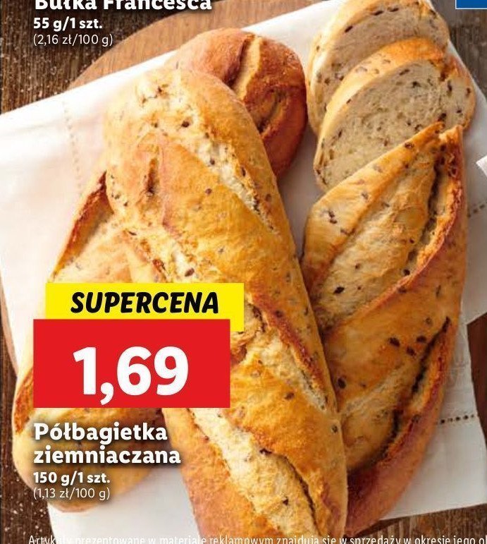 Półbagietka ziemniaczana PIEKARNIA W SERCU LIDLA promocja