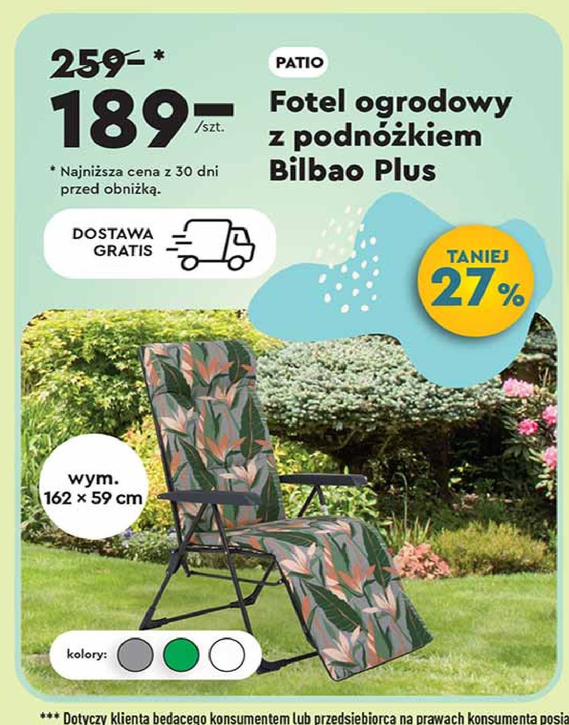 Fotel bilbao plus Patio promocja